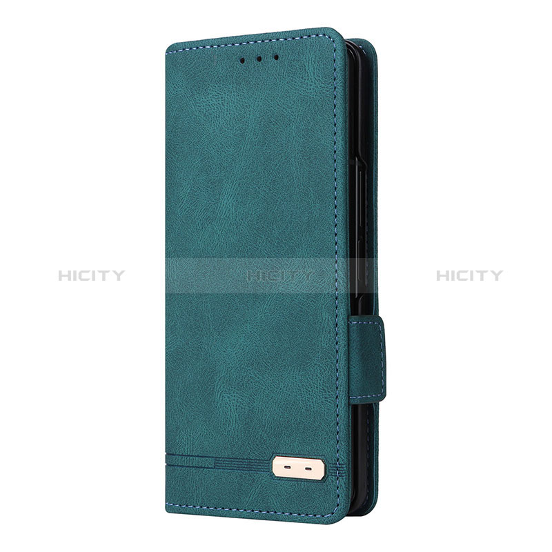 Funda de Cuero Cartera con Soporte Carcasa L10Z para Samsung Galaxy Z Fold3 5G Verde