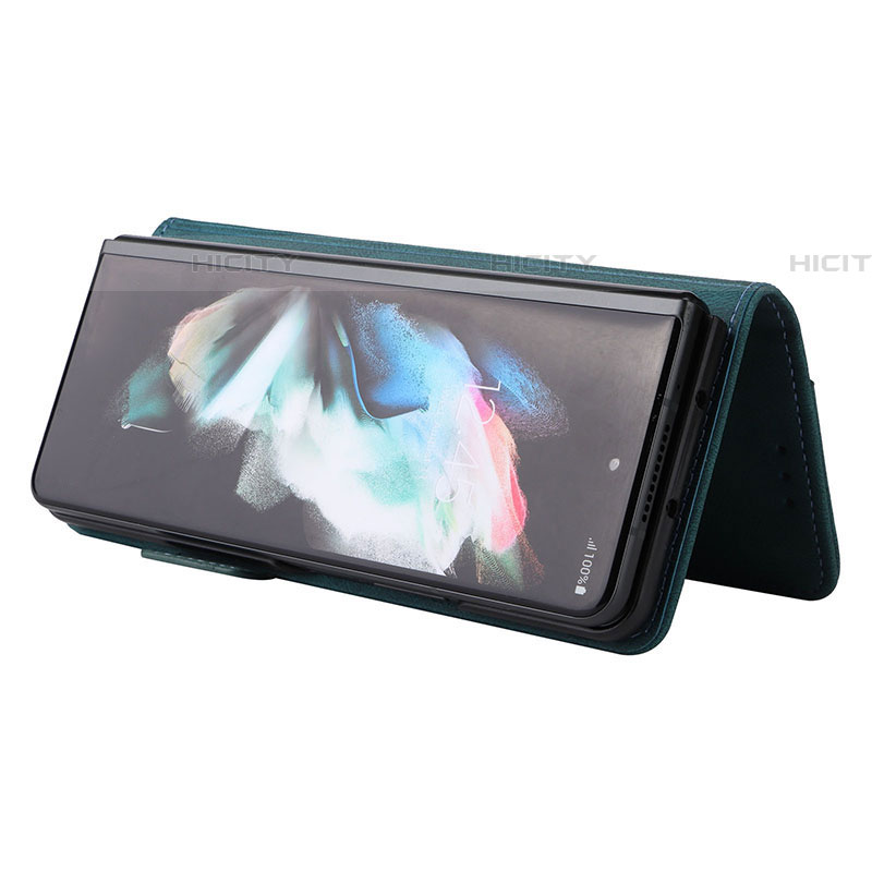 Funda de Cuero Cartera con Soporte Carcasa L10Z para Samsung Galaxy Z Fold4 5G