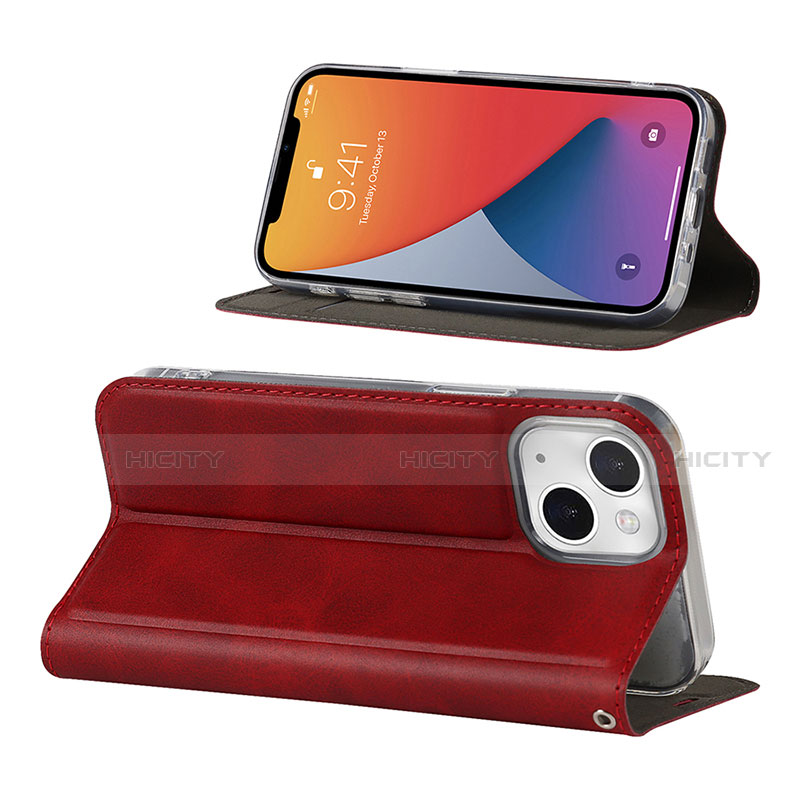 Funda de Cuero Cartera con Soporte Carcasa L11 para Apple iPhone 13