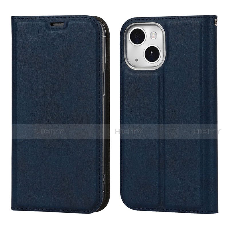 Funda de Cuero Cartera con Soporte Carcasa L11 para Apple iPhone 13 Azul