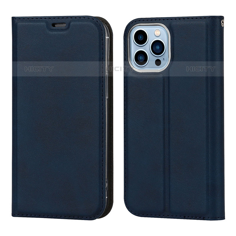 Funda de Cuero Cartera con Soporte Carcasa L11 para Apple iPhone 16 Pro Azul