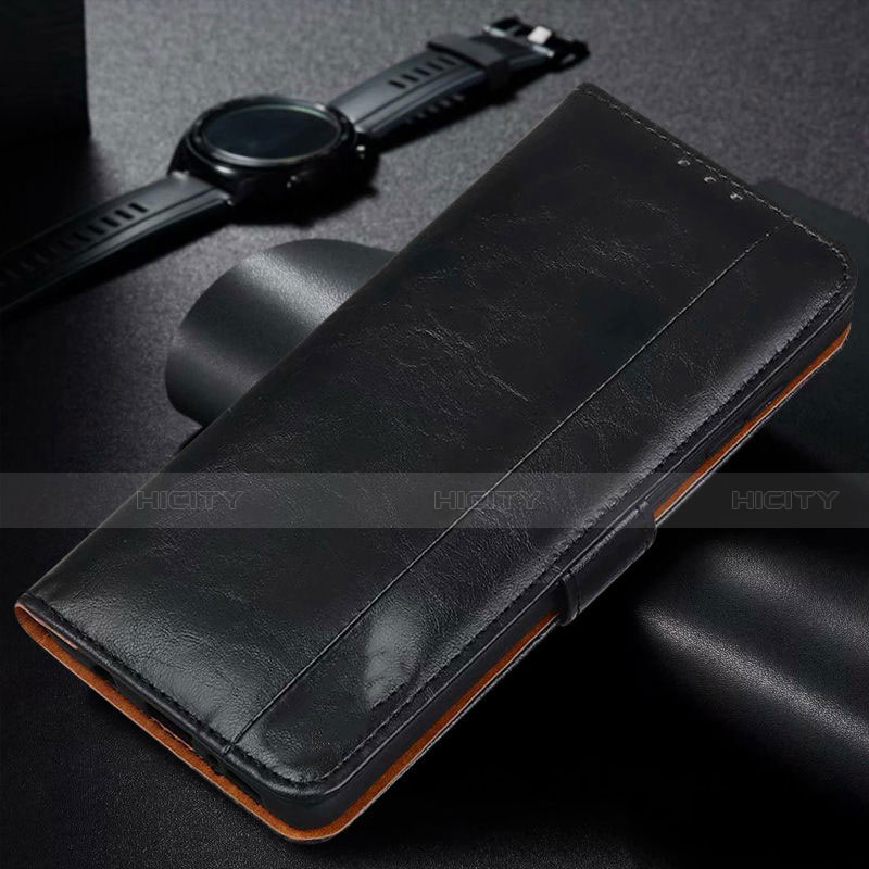 Funda de Cuero Cartera con Soporte Carcasa L11 para Huawei Honor 9C Negro