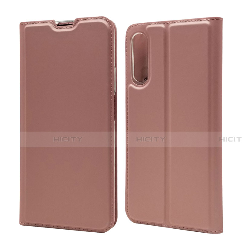 Funda de Cuero Cartera con Soporte Carcasa L11 para Huawei Honor 9X Pro Oro Rosa