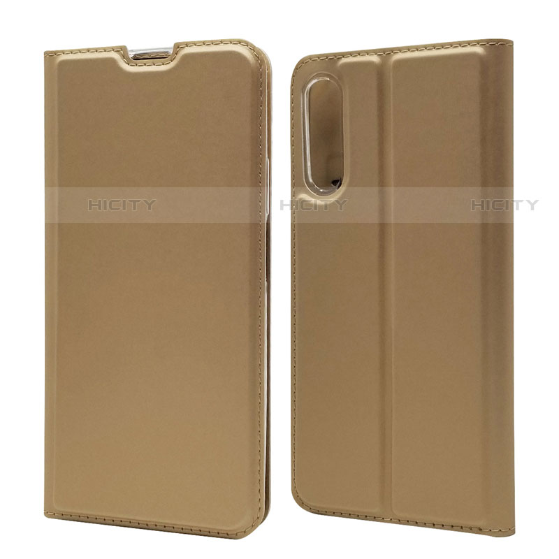 Funda de Cuero Cartera con Soporte Carcasa L11 para Huawei P Smart Pro (2019) Oro