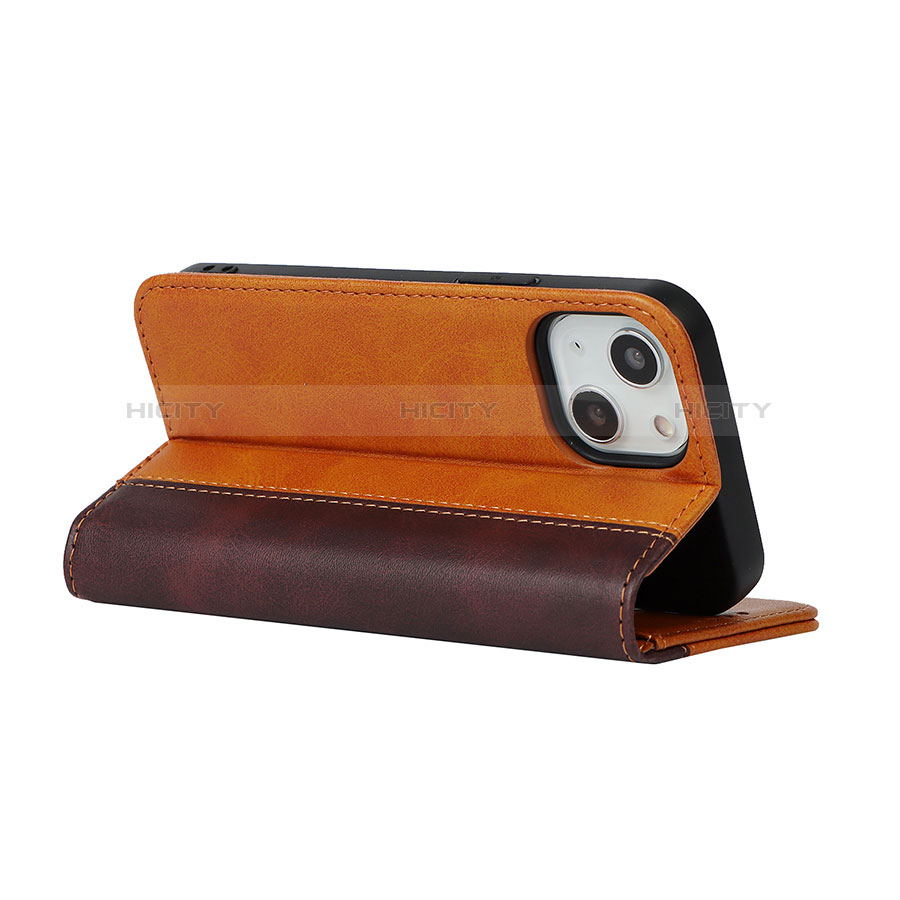 Funda de Cuero Cartera con Soporte Carcasa L12 para Apple iPhone 13 Mini