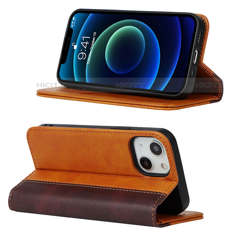 Funda de Cuero Cartera con Soporte Carcasa L12 para Apple iPhone 13 Mini