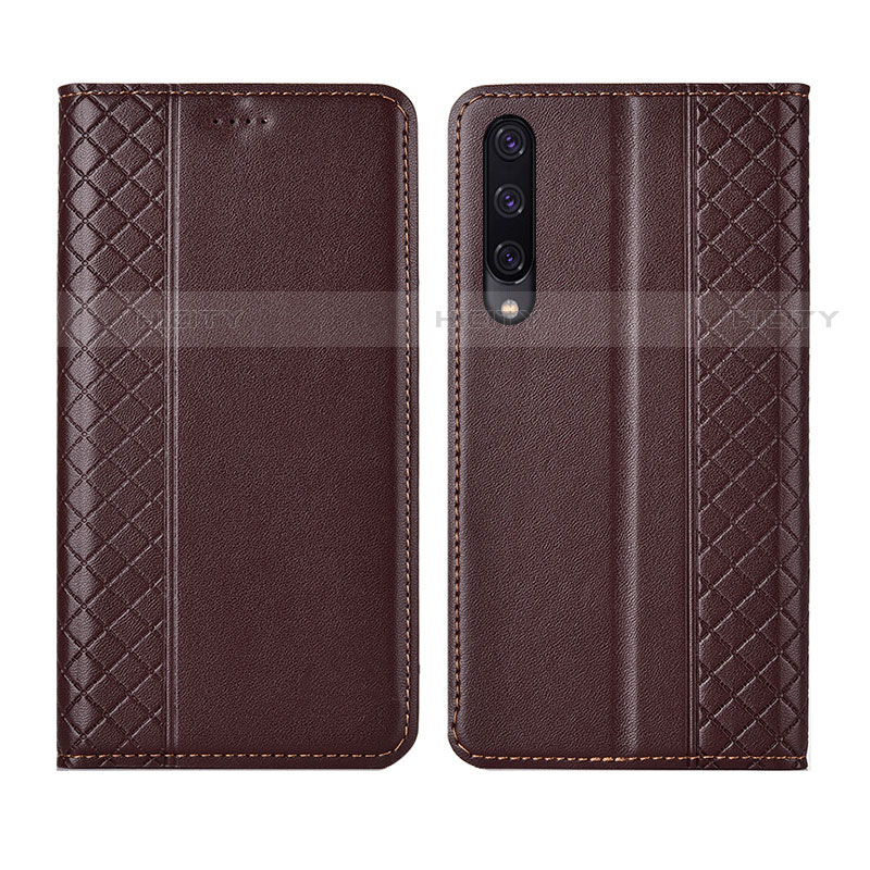 Funda de Cuero Cartera con Soporte Carcasa L12 para Huawei P Smart Pro (2019)