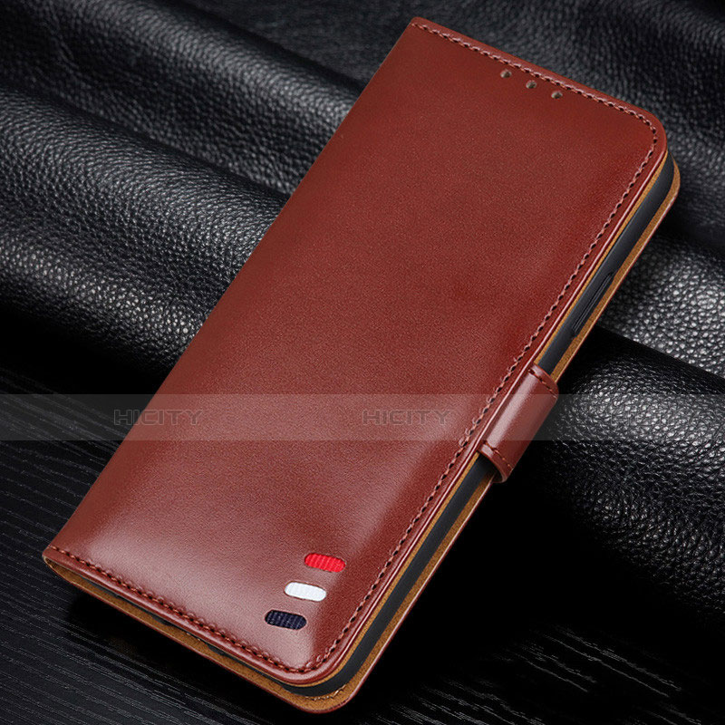 Funda de Cuero Cartera con Soporte Carcasa L12 para Samsung Galaxy M31 Prime Edition Marron