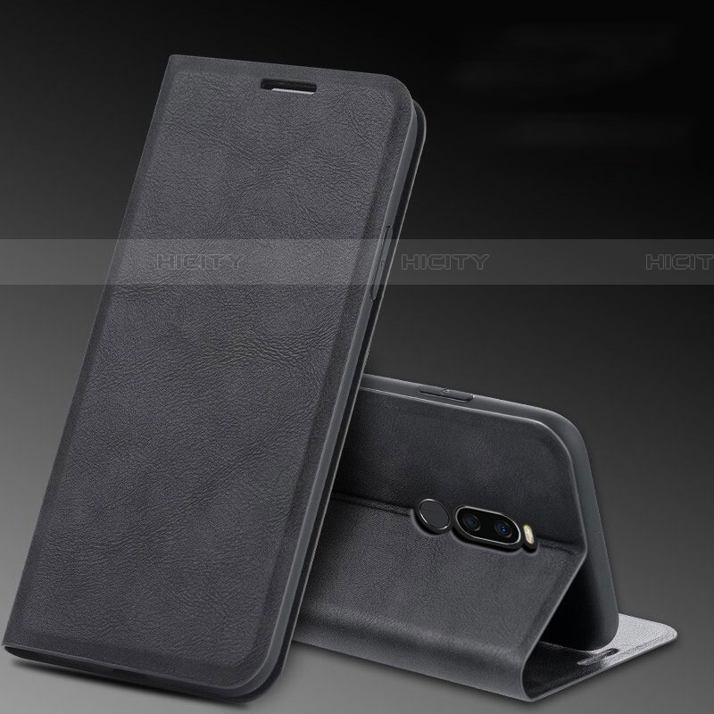 Funda de Cuero Cartera con Soporte Carcasa L12 para Xiaomi Redmi 8 Negro