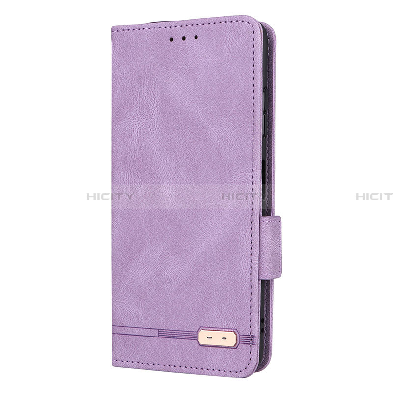 Funda de Cuero Cartera con Soporte Carcasa L12Z para Samsung Galaxy A22 5G Morado