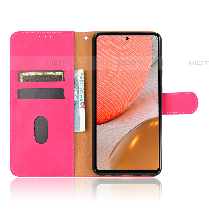 Funda de Cuero Cartera con Soporte Carcasa L12Z para Samsung Galaxy A72 4G