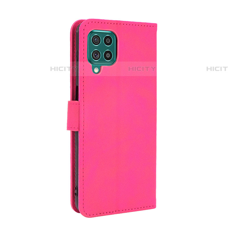 Funda de Cuero Cartera con Soporte Carcasa L12Z para Samsung Galaxy F62 5G Rosa Roja