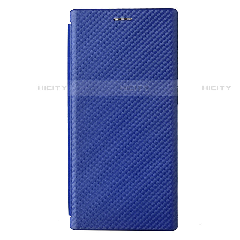 Funda de Cuero Cartera con Soporte Carcasa L12Z para Samsung Galaxy S23 Ultra 5G Azul