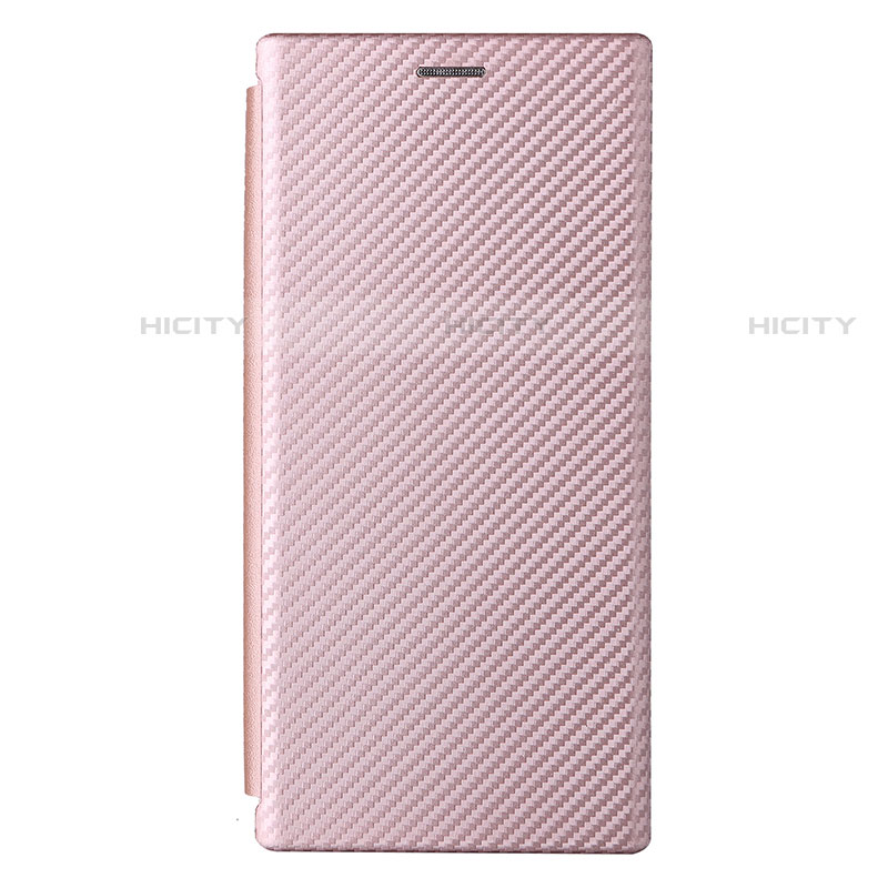 Funda de Cuero Cartera con Soporte Carcasa L12Z para Samsung Galaxy S23 Ultra 5G Oro Rosa