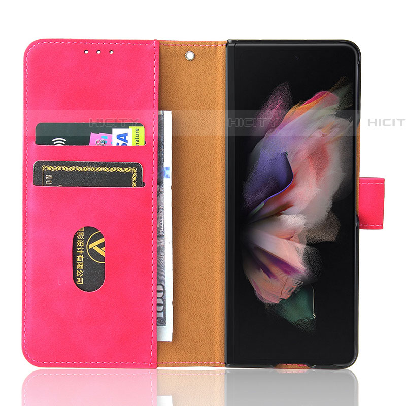 Funda de Cuero Cartera con Soporte Carcasa L12Z para Samsung Galaxy Z Fold4 5G