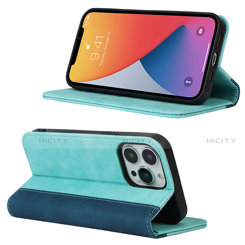 Funda de Cuero Cartera con Soporte Carcasa L13 para Apple iPhone 13 Pro