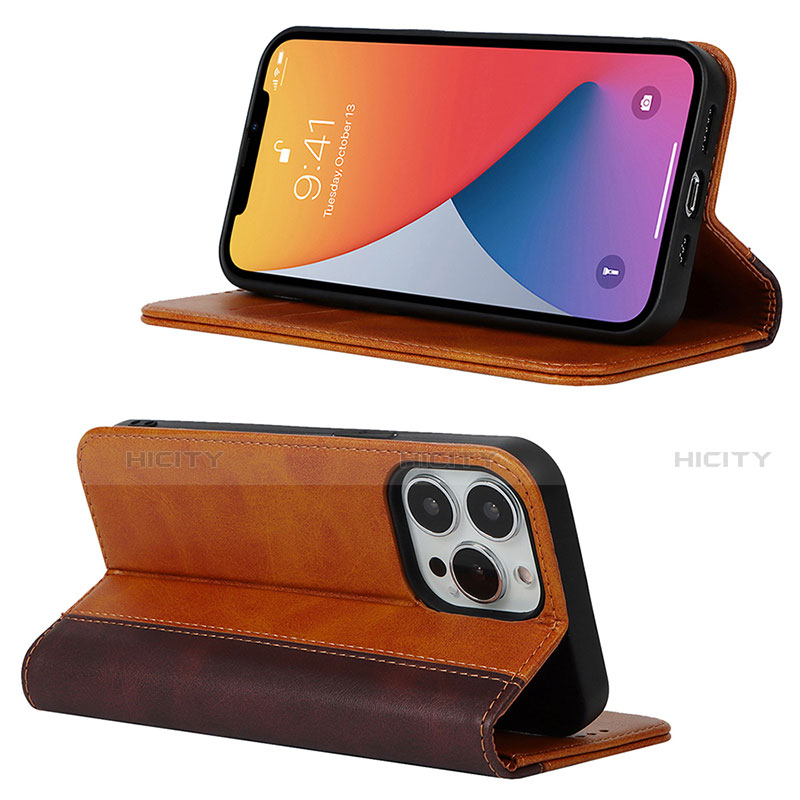 Funda de Cuero Cartera con Soporte Carcasa L13 para Apple iPhone 13 Pro