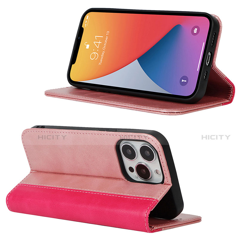 Funda de Cuero Cartera con Soporte Carcasa L13 para Apple iPhone 13 Pro Max