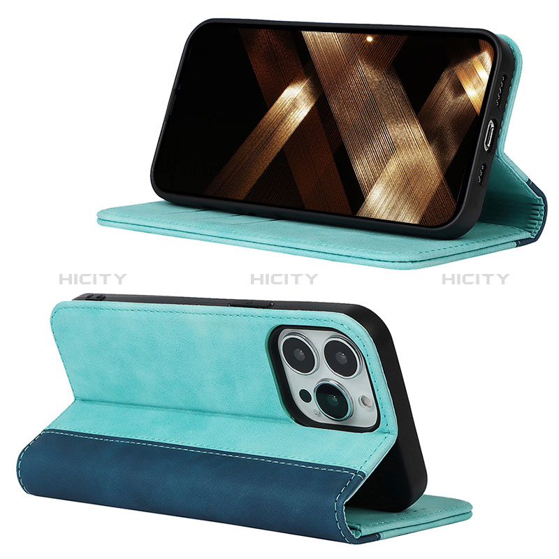 Funda de Cuero Cartera con Soporte Carcasa L13 para Apple iPhone 14 Pro