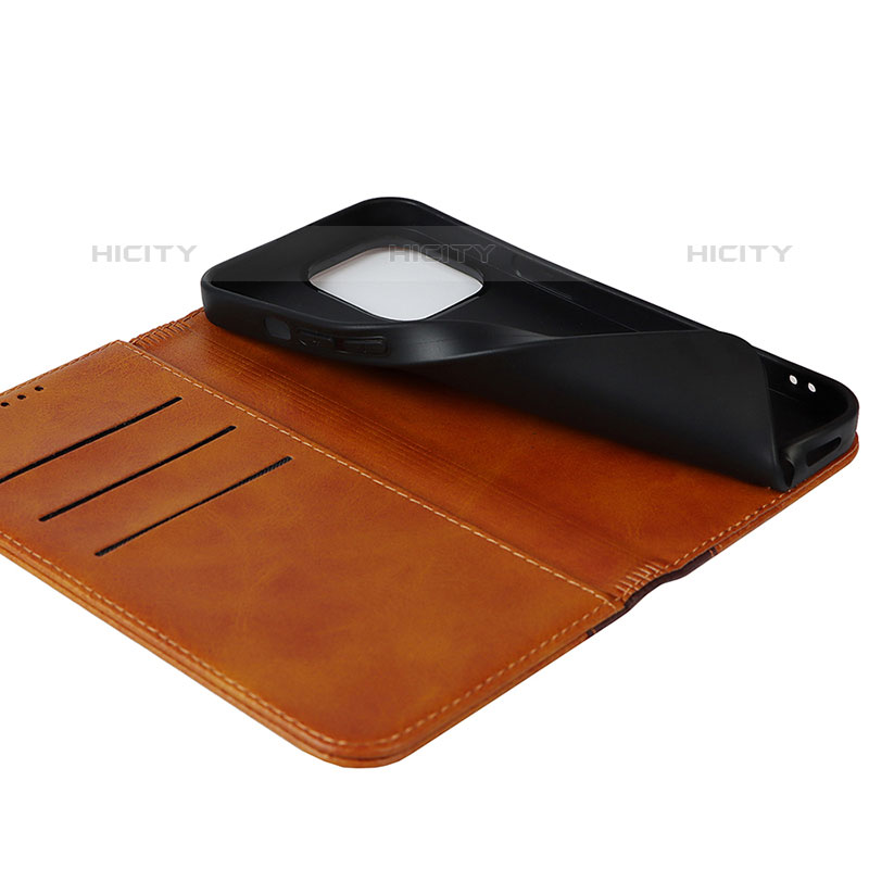 Funda de Cuero Cartera con Soporte Carcasa L13 para Apple iPhone 15 Pro