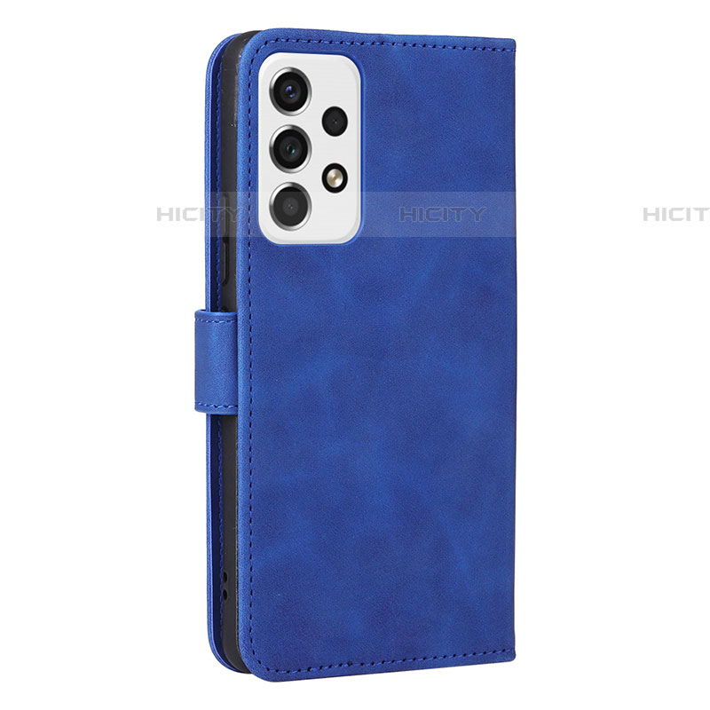 Funda de Cuero Cartera con Soporte Carcasa L13Z para Samsung Galaxy A53 5G Azul