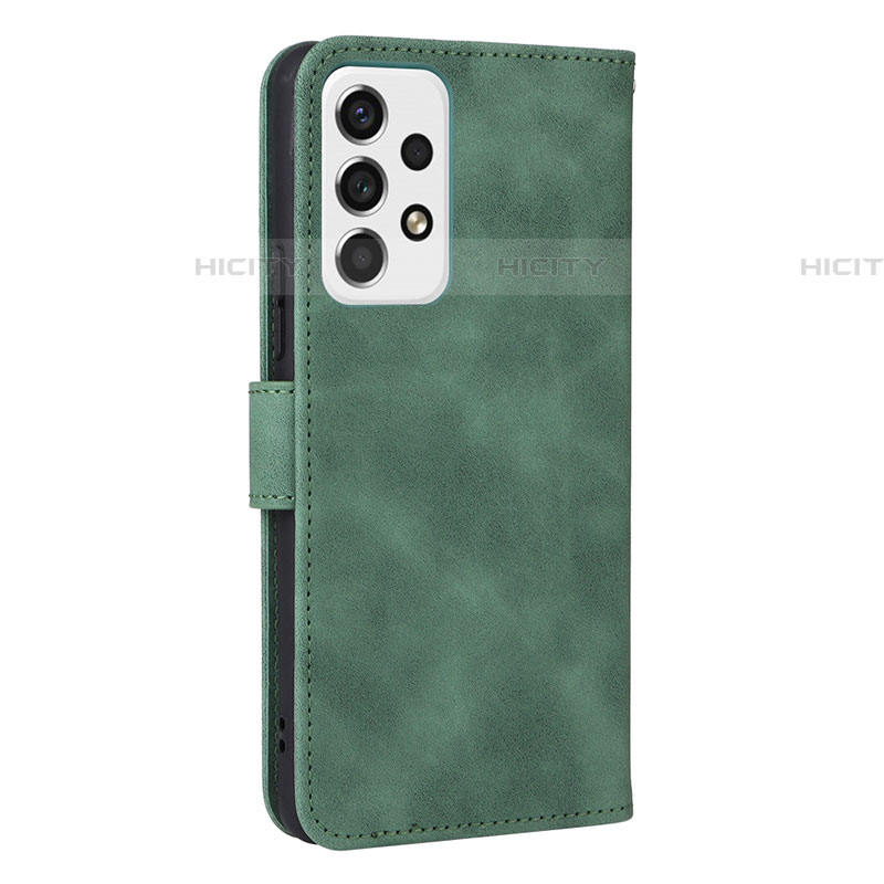 Funda de Cuero Cartera con Soporte Carcasa L13Z para Samsung Galaxy A53 5G Verde