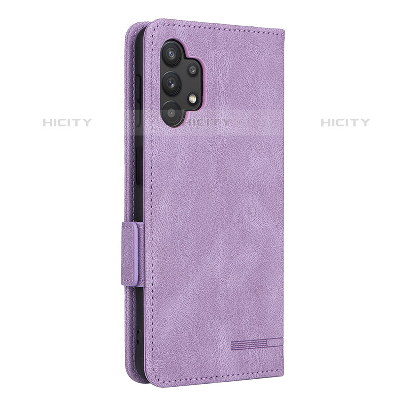 Funda de Cuero Cartera con Soporte Carcasa L13Z para Samsung Galaxy M32 5G Morado