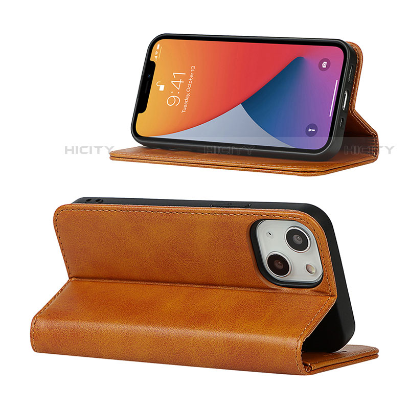 Funda de Cuero Cartera con Soporte Carcasa L14 para Apple iPhone 13