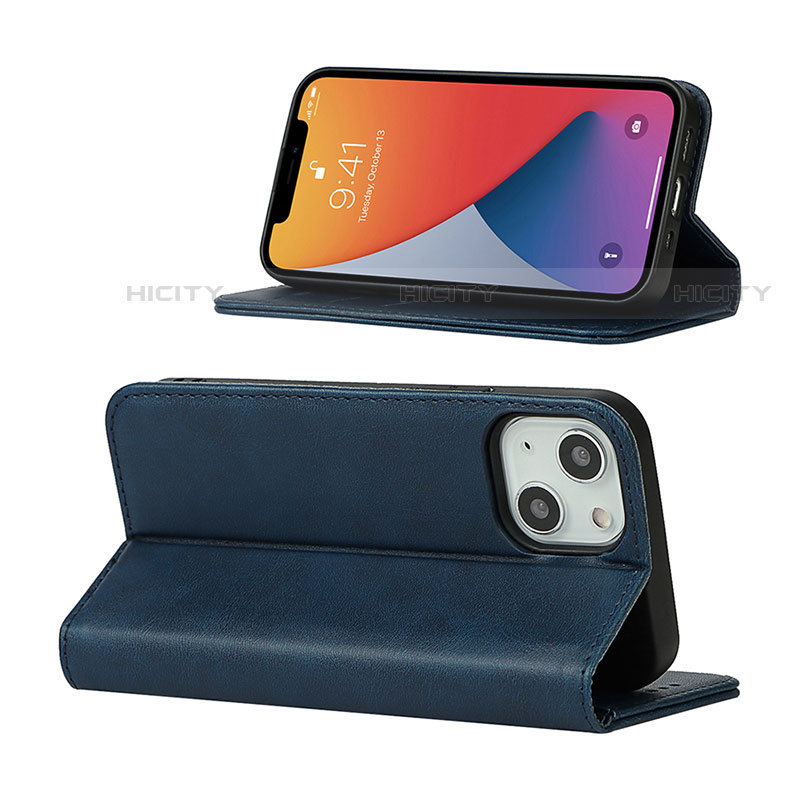 Funda de Cuero Cartera con Soporte Carcasa L14 para Apple iPhone 13 Mini