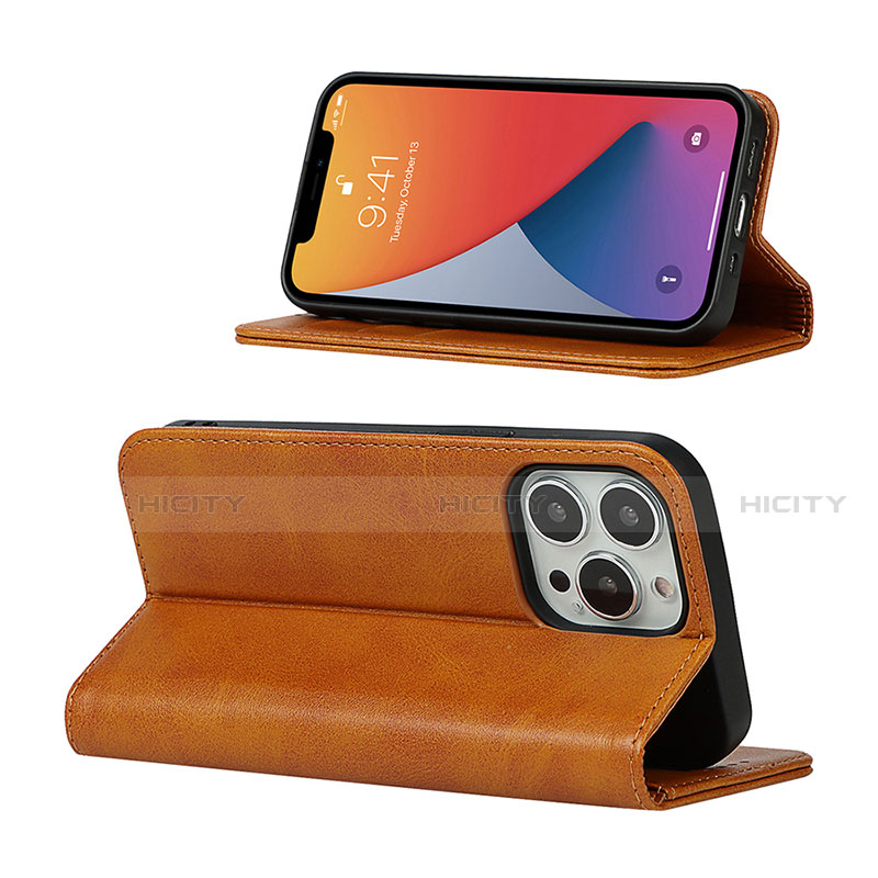 Funda de Cuero Cartera con Soporte Carcasa L14 para Apple iPhone 13 Pro