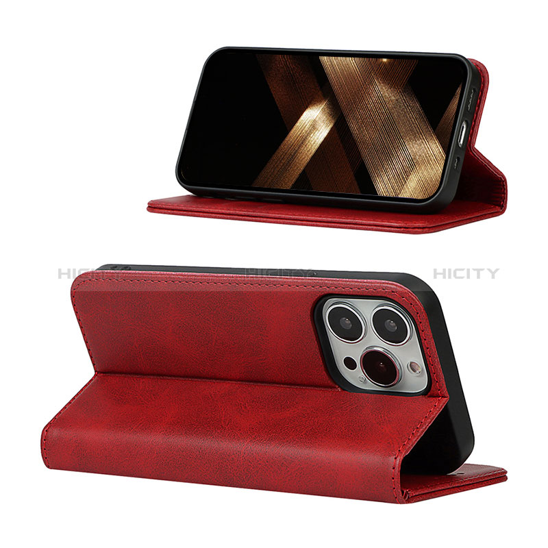 Funda de Cuero Cartera con Soporte Carcasa L14 para Apple iPhone 14 Pro Max