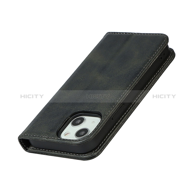 Funda de Cuero Cartera con Soporte Carcasa L14 para Apple iPhone 15