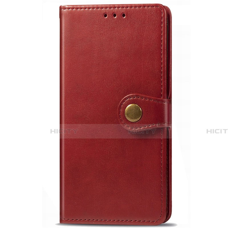 Funda de Cuero Cartera con Soporte Carcasa L14 para Huawei Honor 9X Pro Rojo