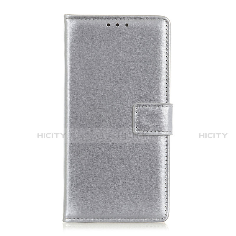 Funda de Cuero Cartera con Soporte Carcasa L14 para Motorola Moto Edge Plata