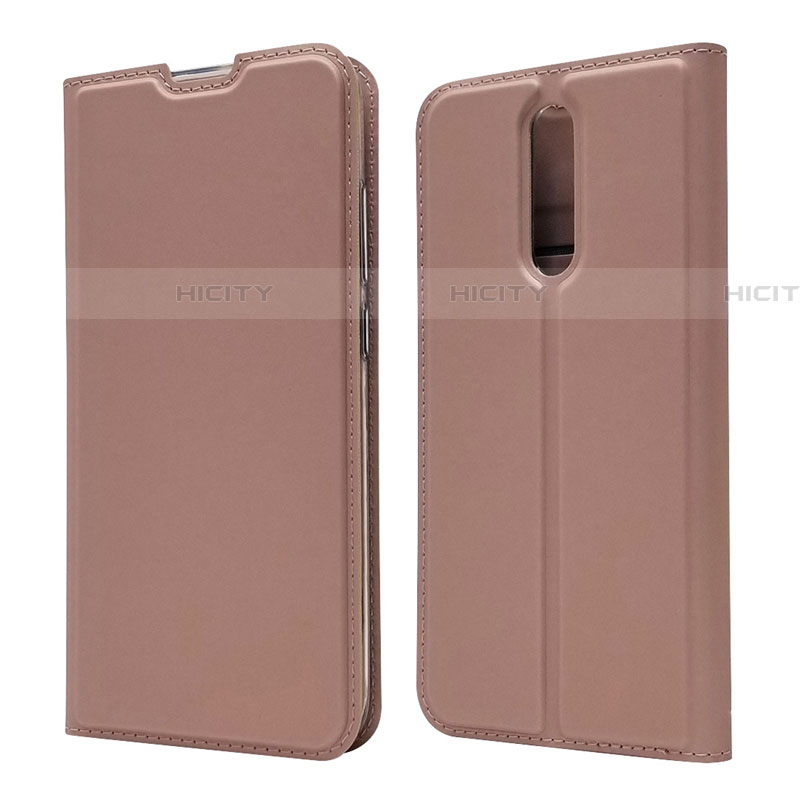 Funda de Cuero Cartera con Soporte Carcasa L14 para Xiaomi Redmi 8 Oro Rosa