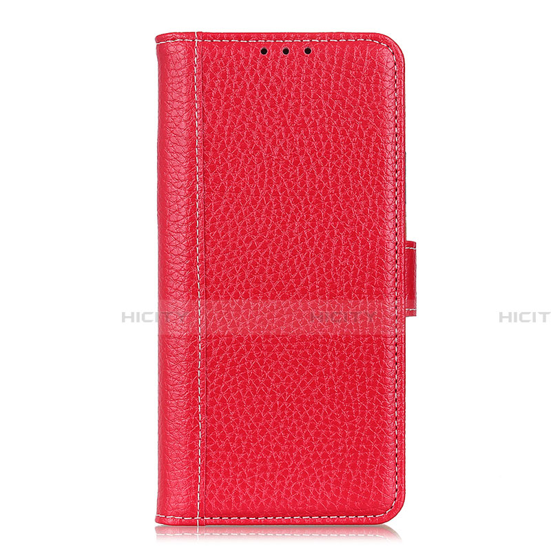 Funda de Cuero Cartera con Soporte Carcasa L15 para Huawei Nova 6 SE Rojo
