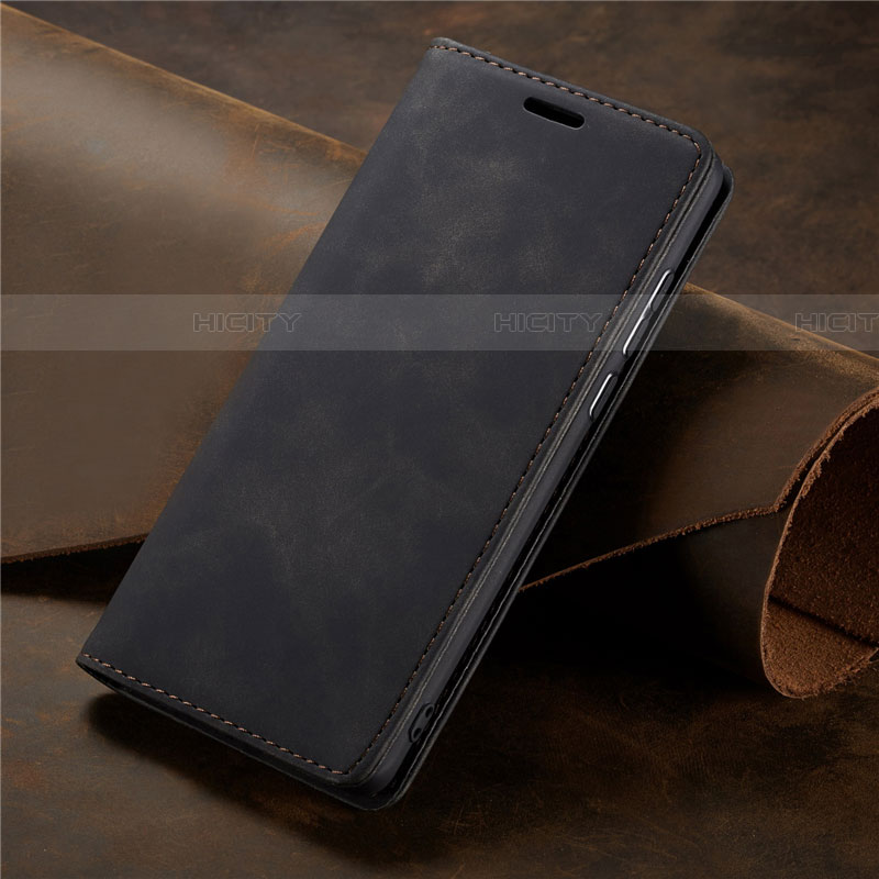 Funda de Cuero Cartera con Soporte Carcasa L15 para Samsung Galaxy A71 5G Negro