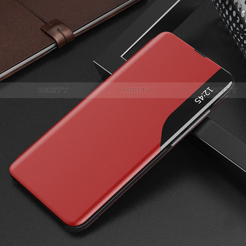 Funda de Cuero Cartera con Soporte Carcasa L15 para Xiaomi Redmi K30S 5G Rojo