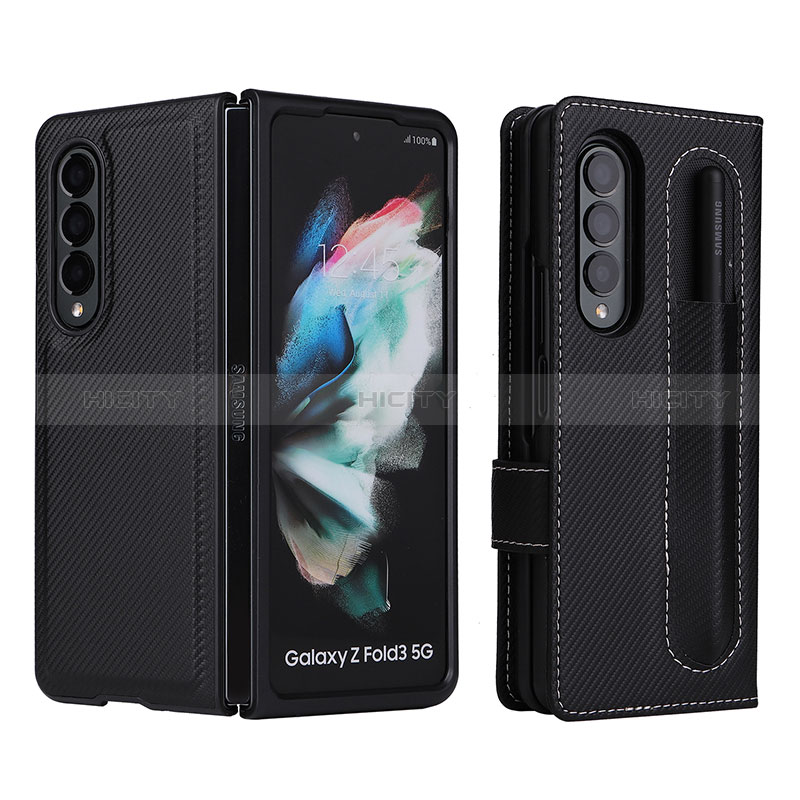 Funda de Cuero Cartera con Soporte Carcasa L15Z para Samsung Galaxy Z Fold3 5G