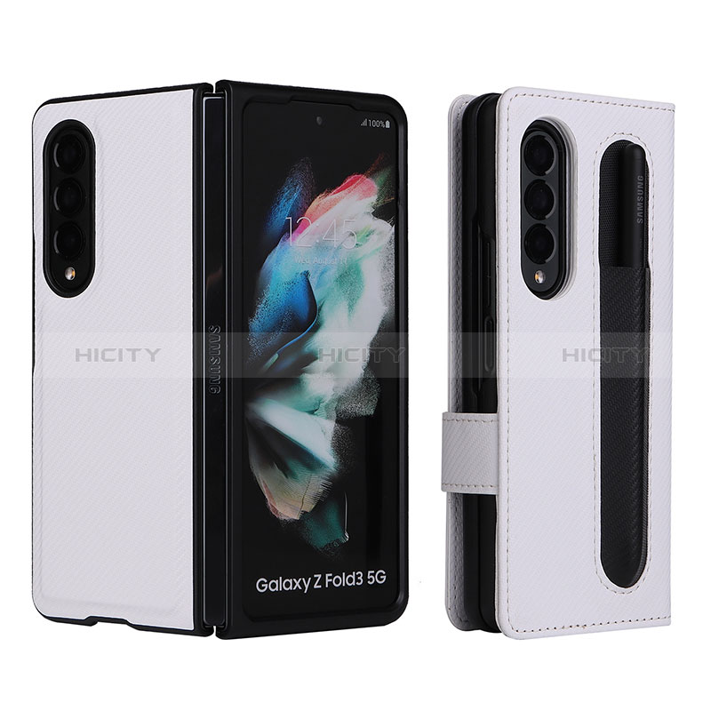 Funda de Cuero Cartera con Soporte Carcasa L15Z para Samsung Galaxy Z Fold3 5G