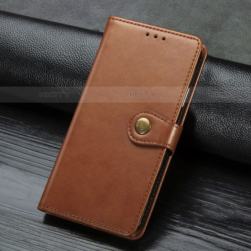 Funda de Cuero Cartera con Soporte Carcasa L16 para Huawei Y7p Marron