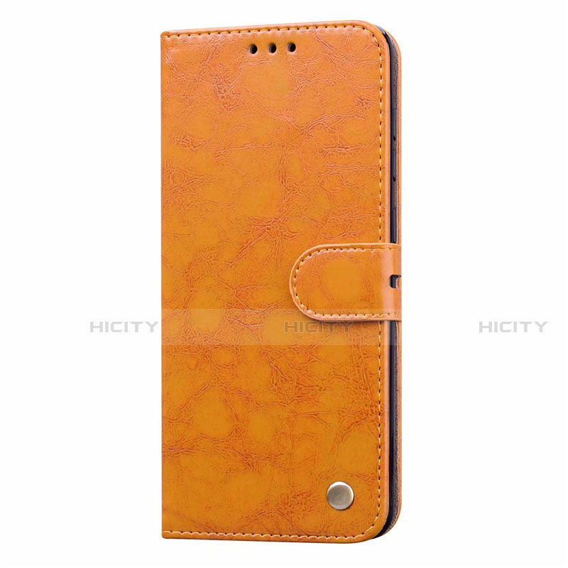 Funda de Cuero Cartera con Soporte Carcasa L16 para Samsung Galaxy A31 Naranja