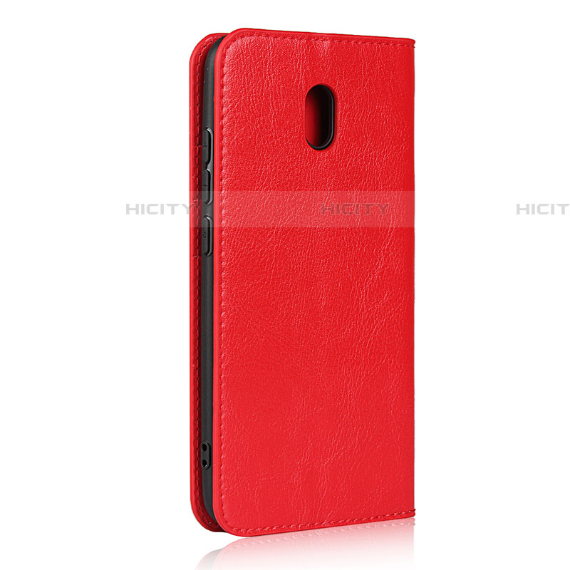 Funda de Cuero Cartera con Soporte Carcasa L16 para Xiaomi Redmi 8A Rojo