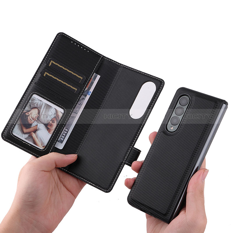 Funda de Cuero Cartera con Soporte Carcasa L16Z para Samsung Galaxy Z Fold3 5G