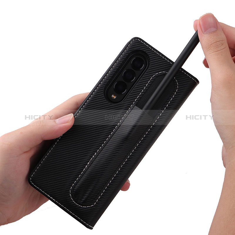 Funda de Cuero Cartera con Soporte Carcasa L16Z para Samsung Galaxy Z Fold3 5G