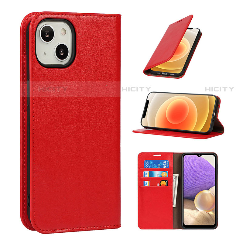 Funda de Cuero Cartera con Soporte Carcasa L17 para Apple iPhone 13