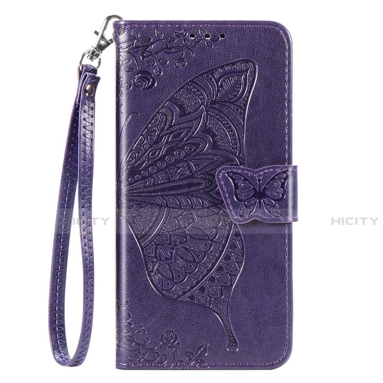 Funda de Cuero Cartera con Soporte Carcasa L17 para Samsung Galaxy A41 Morado