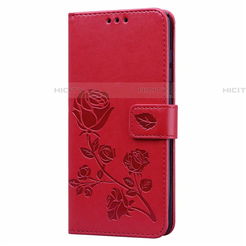 Funda de Cuero Cartera con Soporte Carcasa L17 para Samsung Galaxy A51 5G Rojo