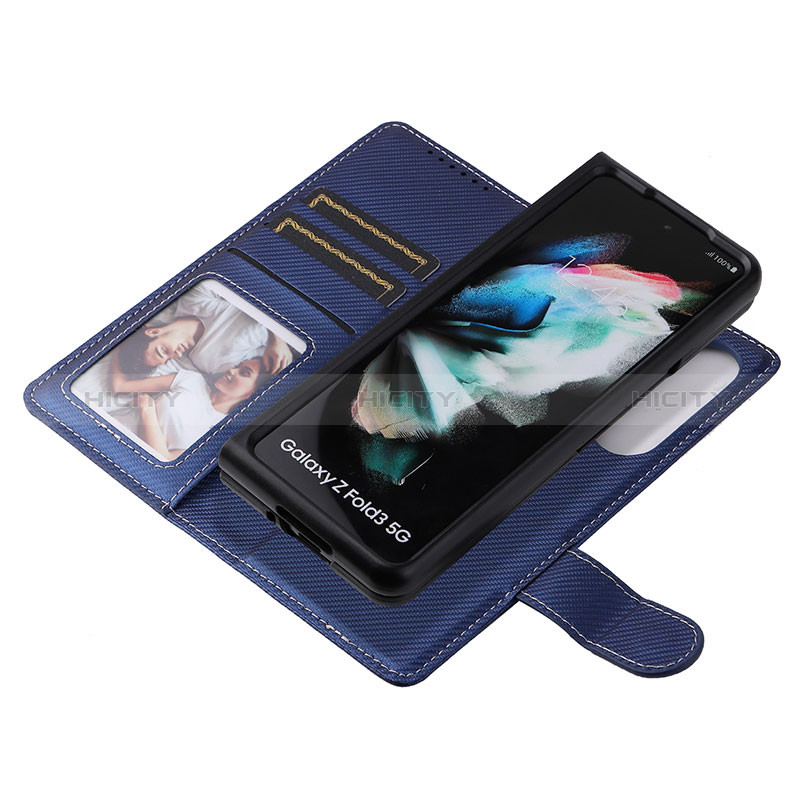 Funda de Cuero Cartera con Soporte Carcasa L17Z para Samsung Galaxy Z Fold3 5G