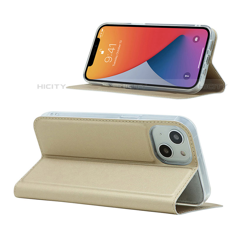 Funda de Cuero Cartera con Soporte Carcasa L18 para Apple iPhone 13